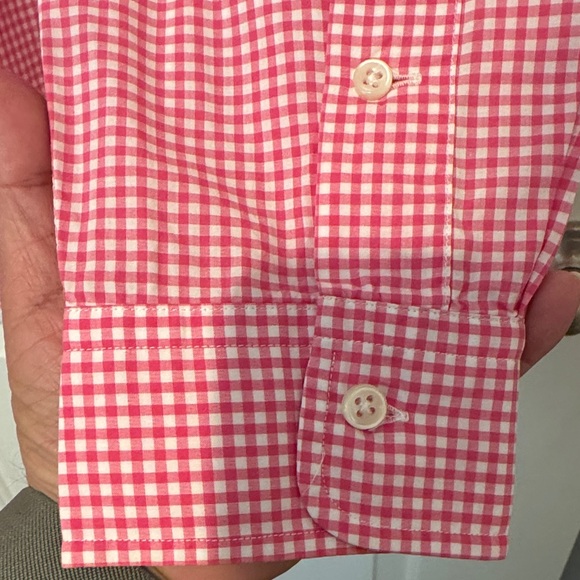 Ralph Lauren Blue Label Pink Gingham Shirt, size Medium, Valentine’s Day - Picture 6 of 9